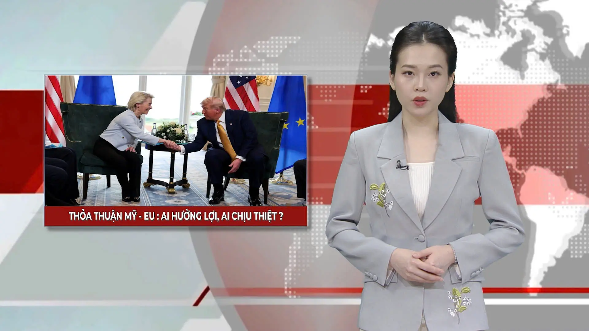 Thỏa thuận Mỹ - EU: Ai hưởng lợi, ai chịu thiệt? | Nhìn ra thế giới | 28/07/2025